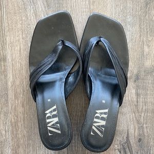 Zara kitten heel sandals size 6